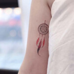 Dreamcatcher tattoo - na przedramieniu